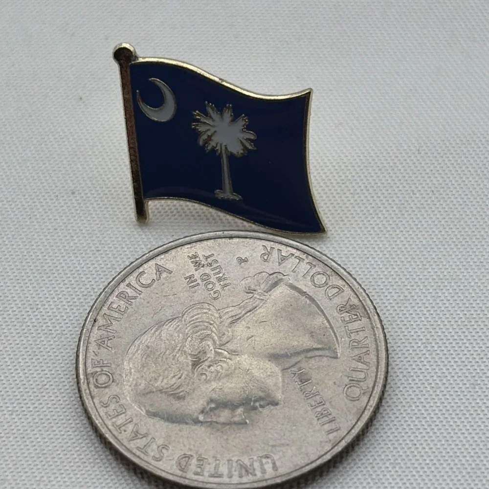 South Carolina State Flag United States Of America Lapel Hat Pin